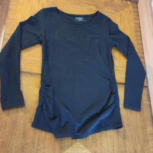 BumpStart Side Ruched Maternity Long Sleeve T